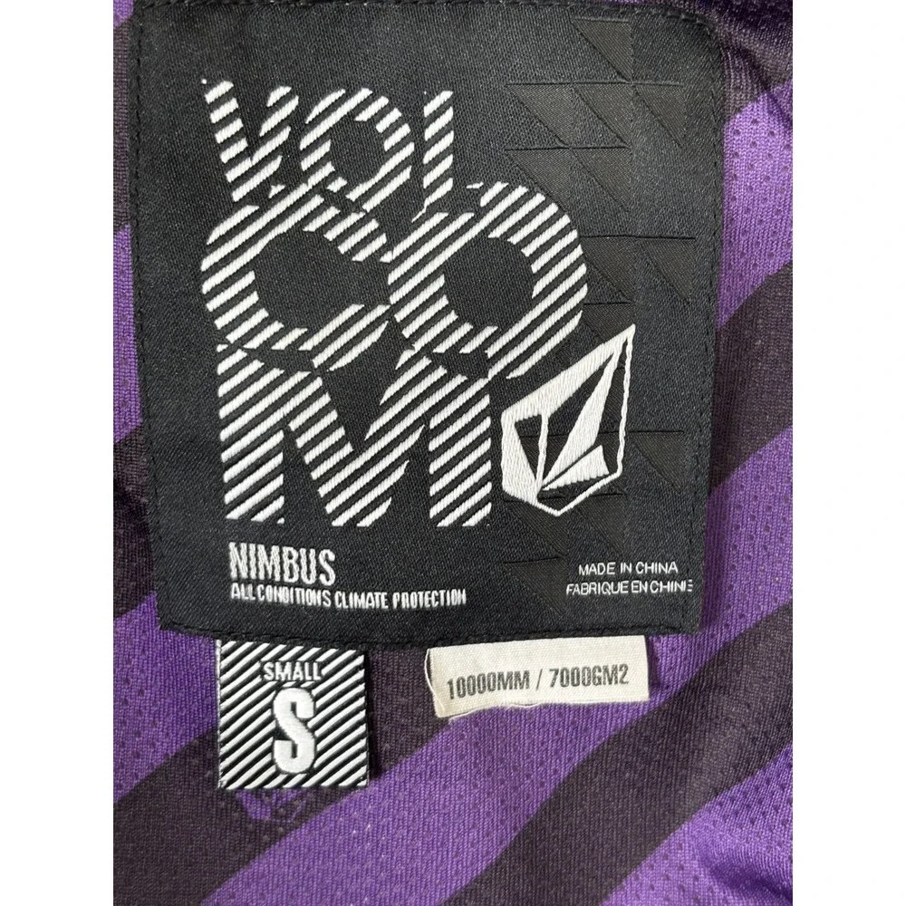 Volcom Nimbus Snowboard Jacket S Black Ski Coat Snow‎ Winter Unisex Streetwear